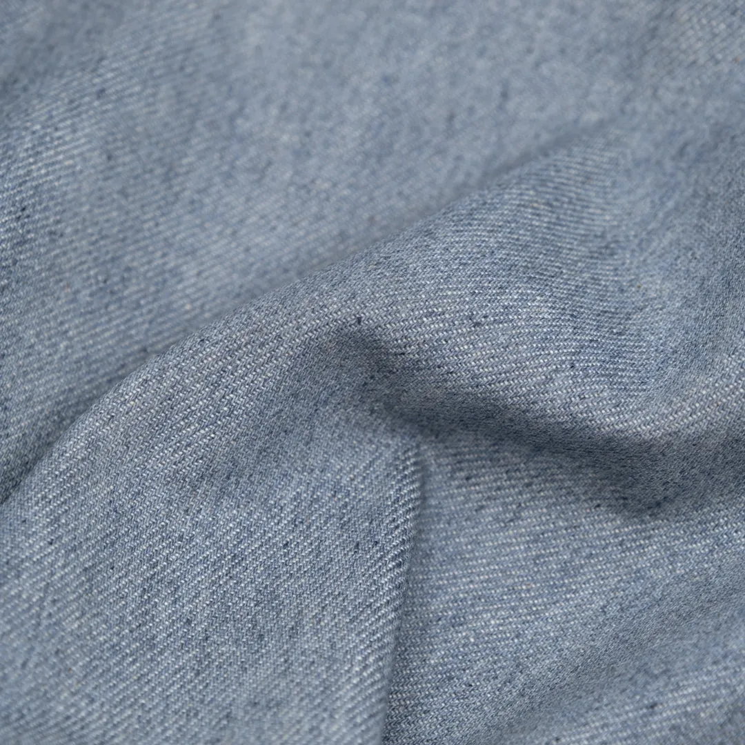 13oz Premium Non-Stretch Organic Cotton Denim - Light Indigo