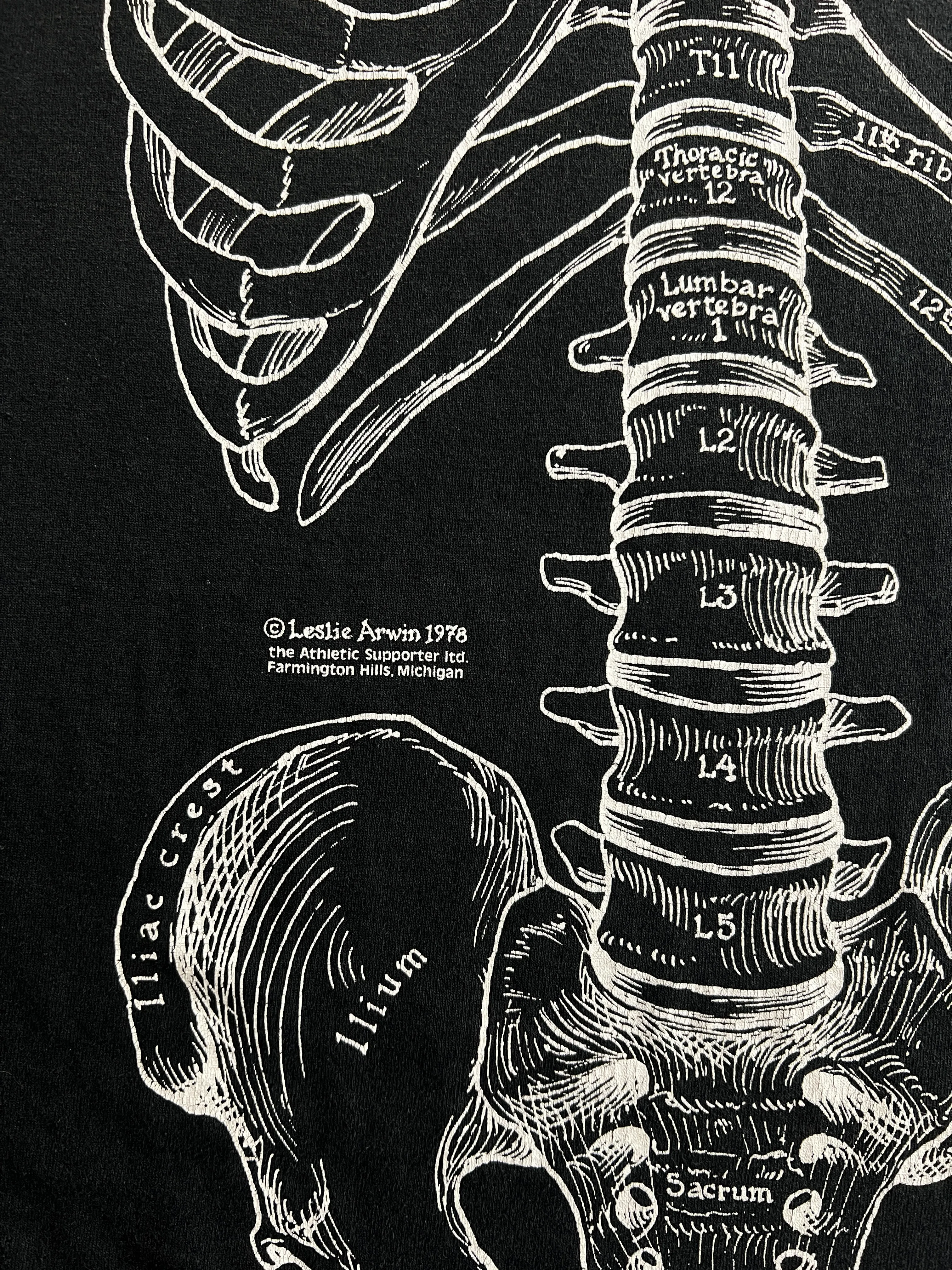 80's Leslie Arwin "Skeletal" Tee [XL]