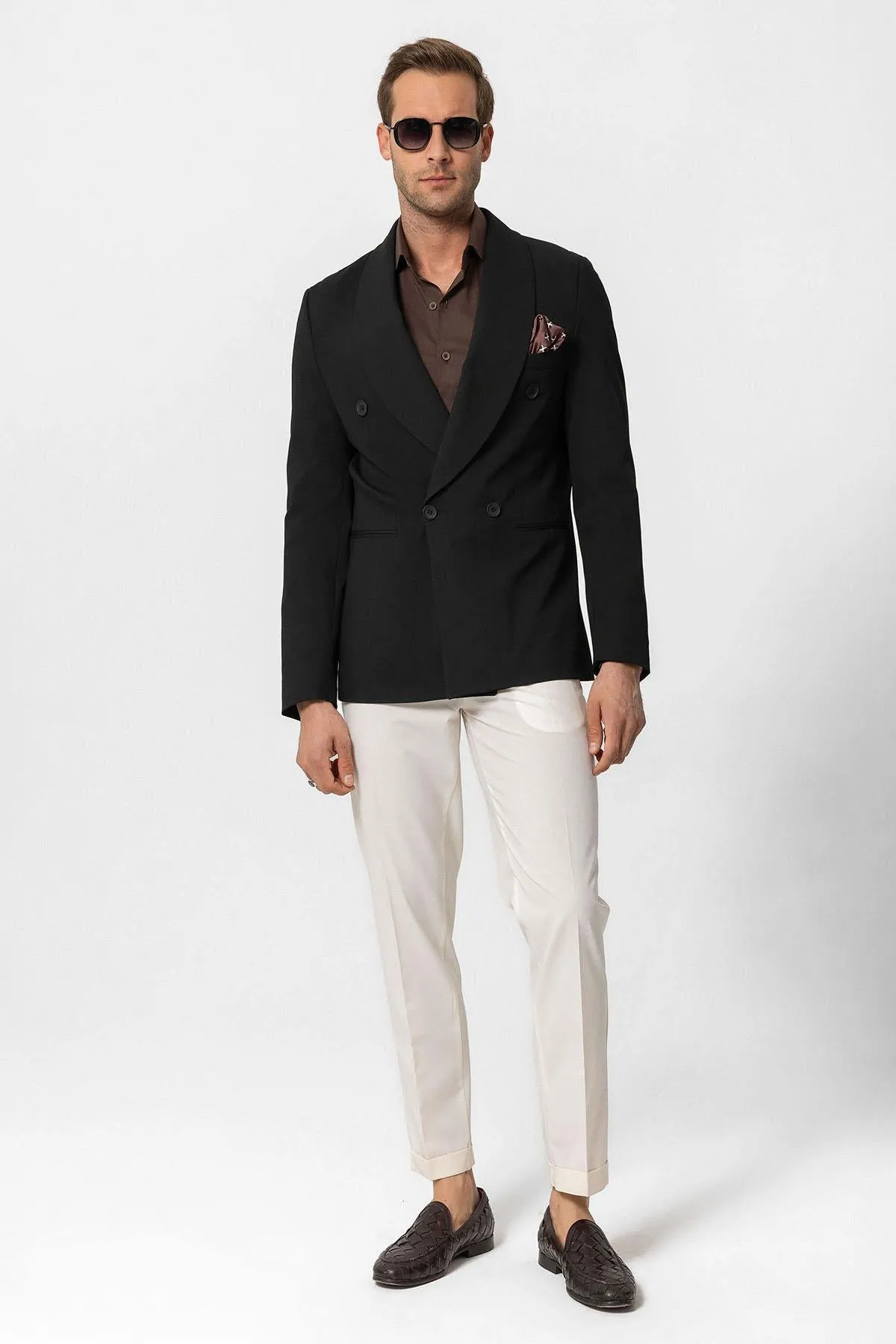 ANT Double-breasted Closure Regular Fit Men's Blazer Jacket - Tauranga
