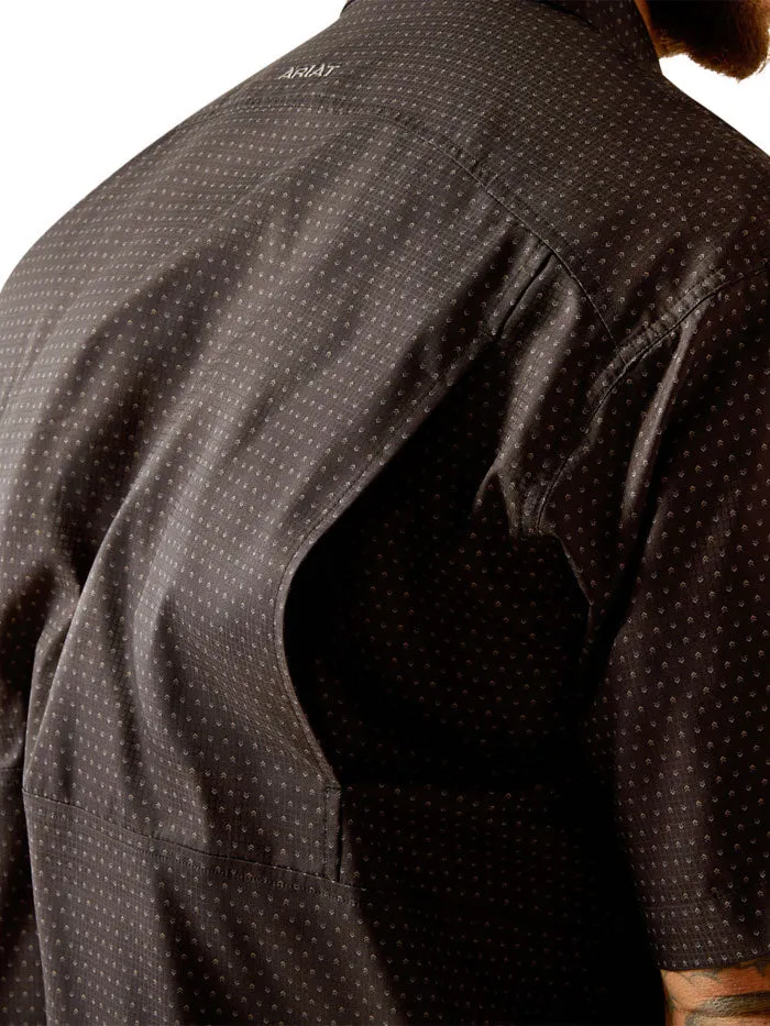 Ariat 10055242 Mens VentTEK Classic Fit Shirt Black Print