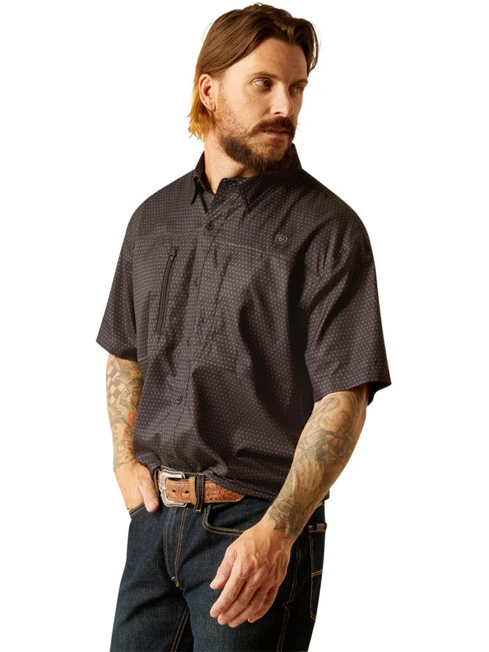 Ariat 10055242 Mens VentTEK Classic Fit Shirt Black Print