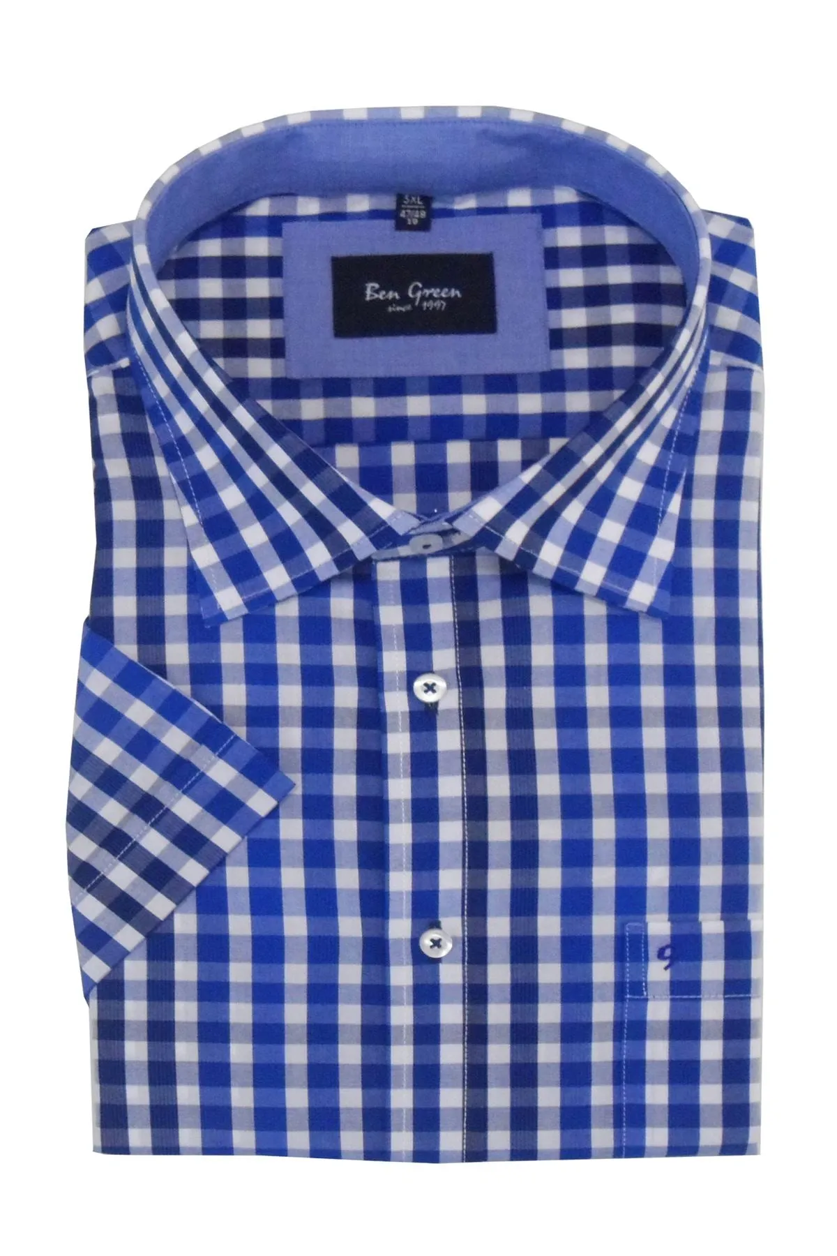 Ben Green Mens Pure Cotton Short Sleeved Smart Casual Shirts(41200)