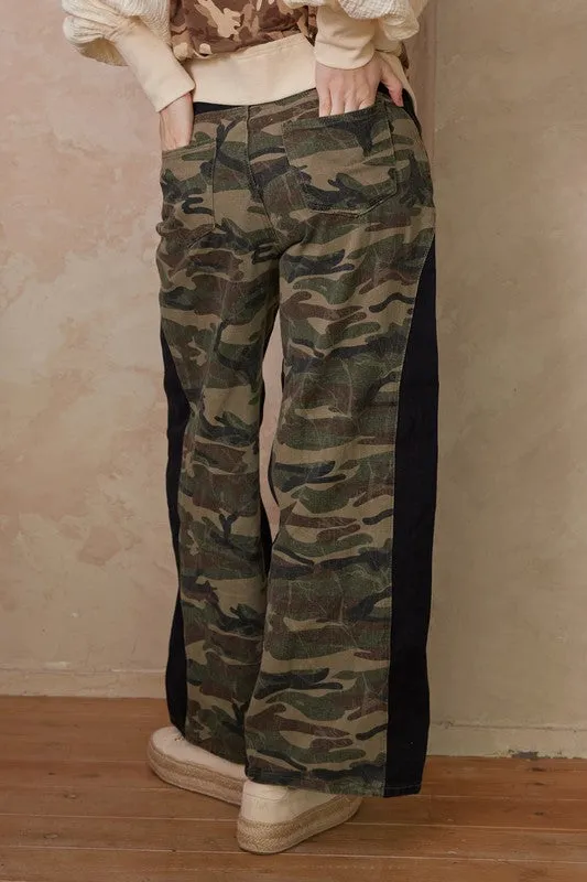 Camo Wide Leg Pants