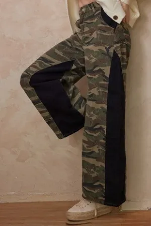 Camo Wide Leg Pants