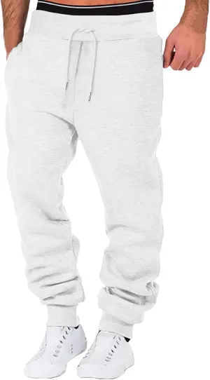 Cargo Pants for Men Relaxed Fit Drawstring Sport Trousers with Pockets Mens Sweatpants Slim Fit Sports Active Joggers
