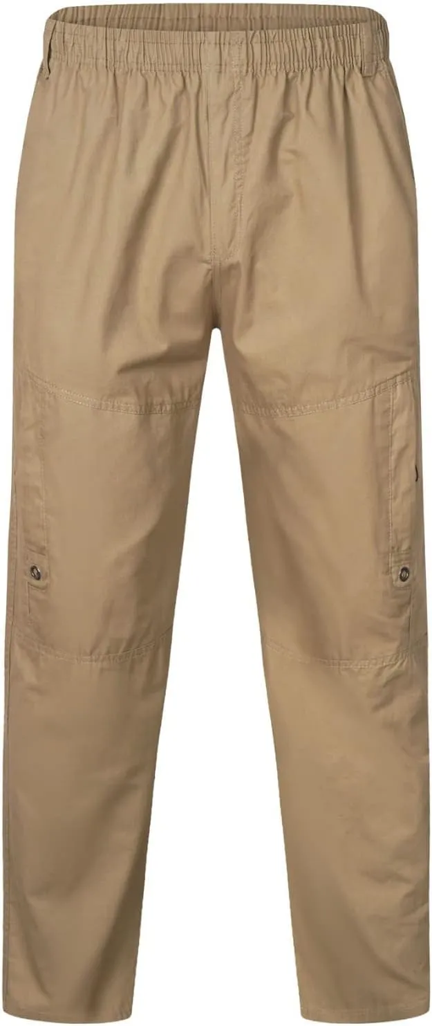 Cargo Pants for Men Relaxed Fit Sweatpants Gym Training Workout Pants Slim Fit with Zipper Pockets Men's Golf Joggers