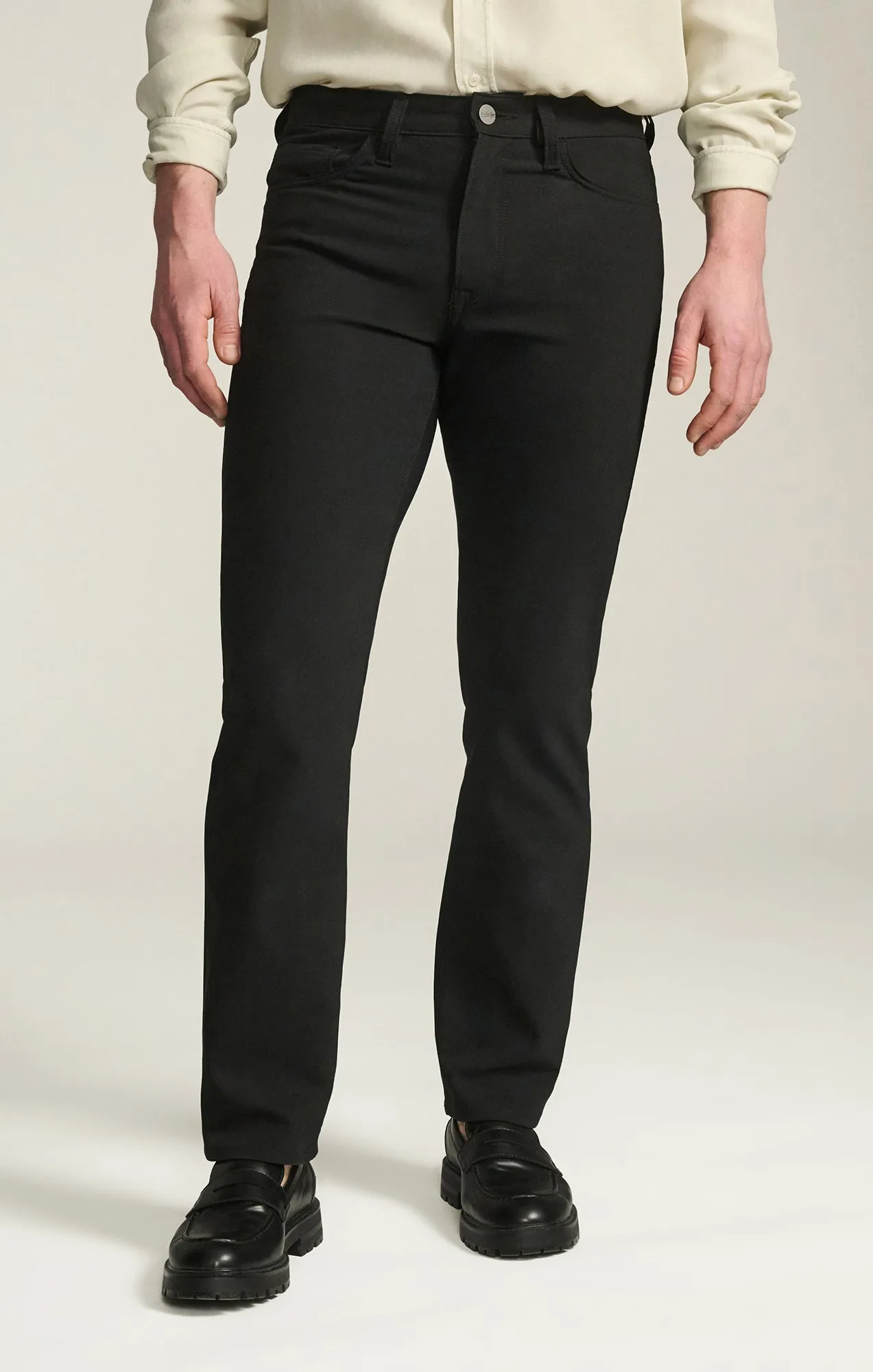 Charisma Relaxed Straight Pants in Black Commuter