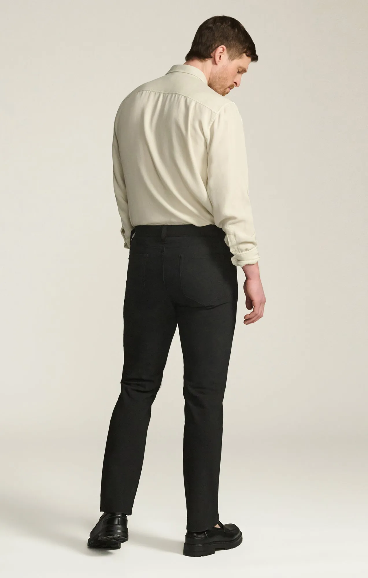 Charisma Relaxed Straight Pants in Black Commuter