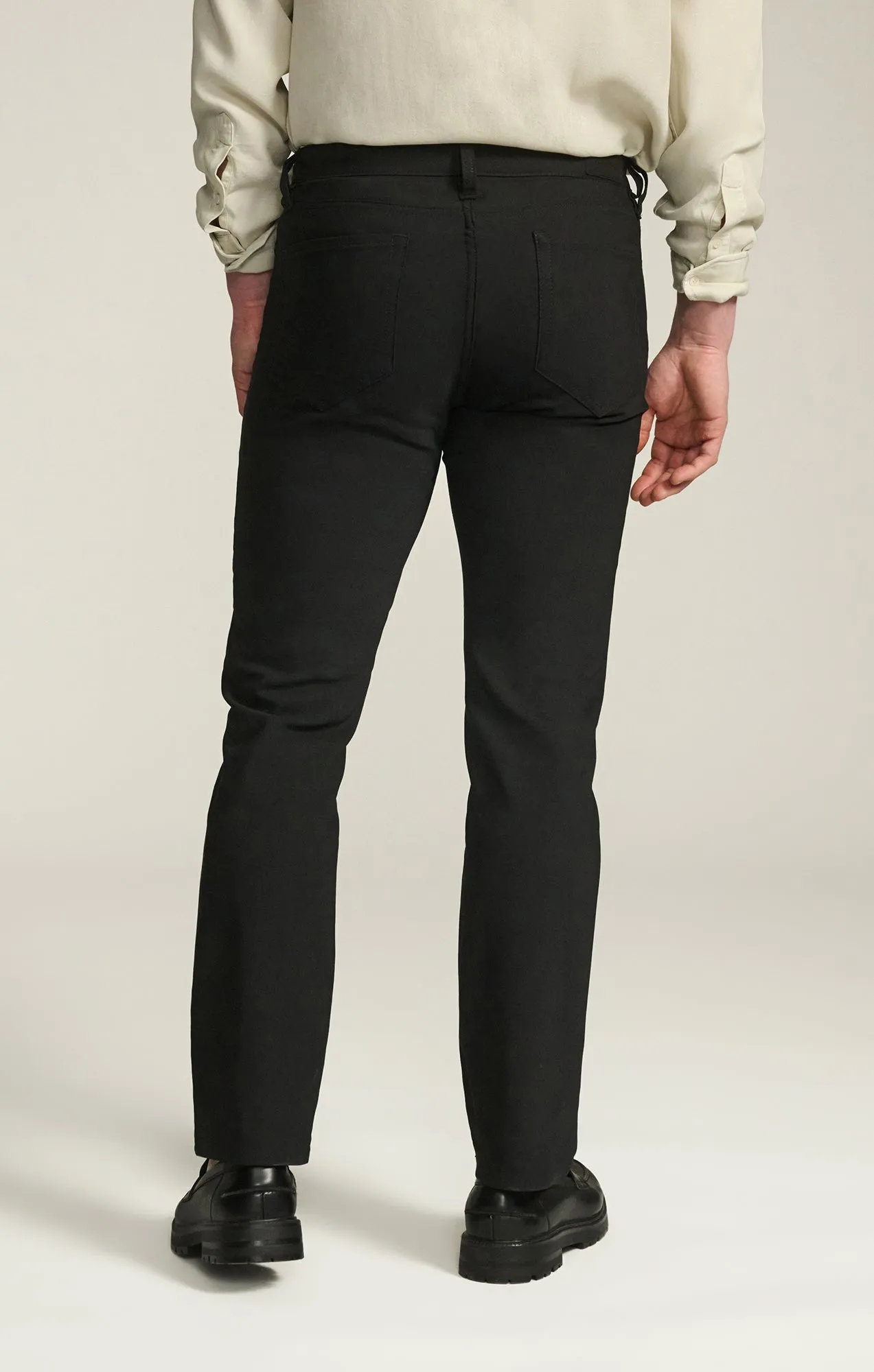 Charisma Relaxed Straight Pants in Black Commuter