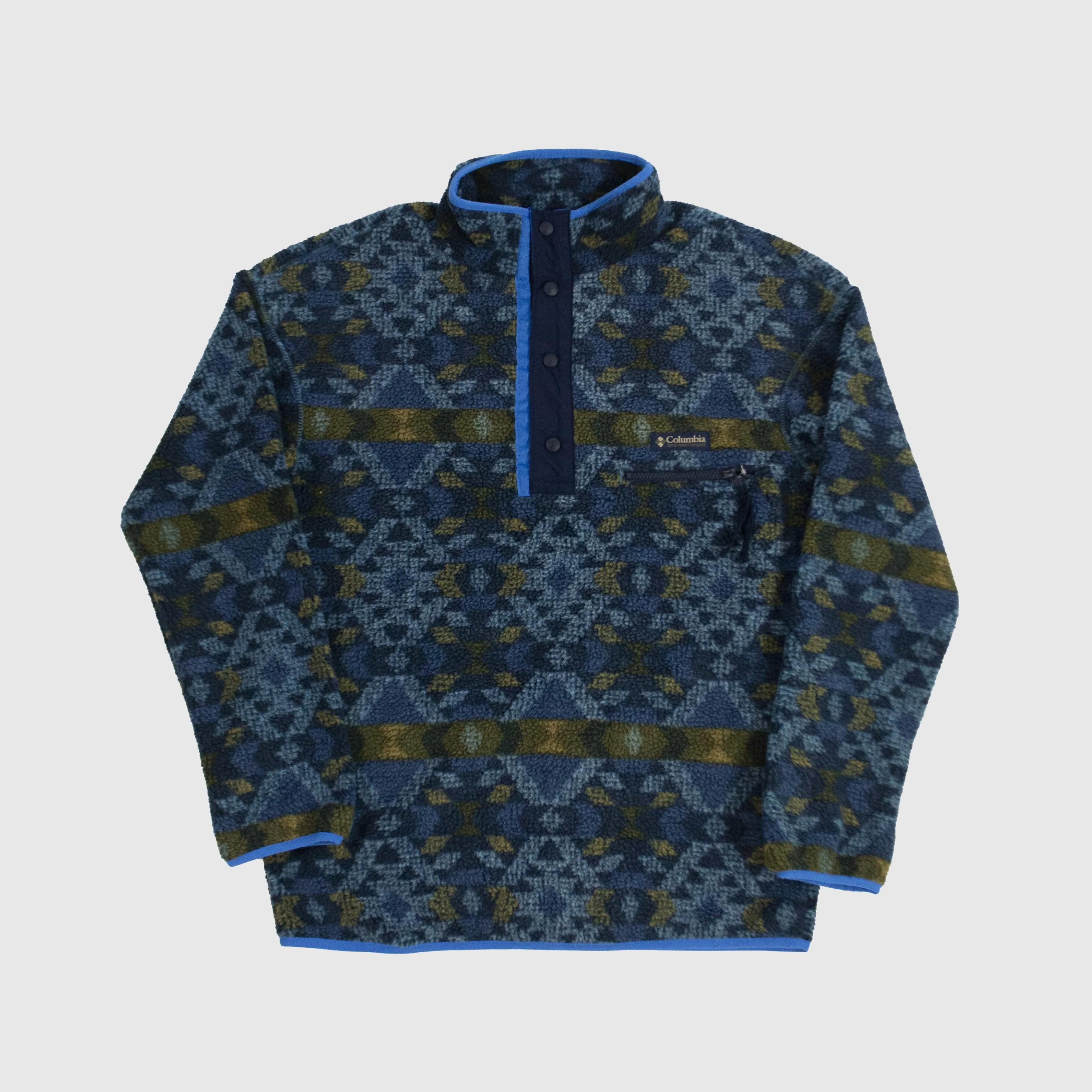 Columbia Helvetia Half Snap Fleece - Canyon Blue Blanket Print