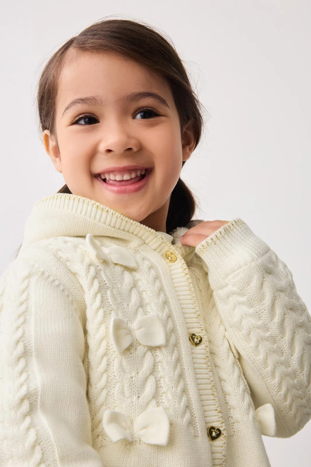 Cream Knitted Coatigan Cream