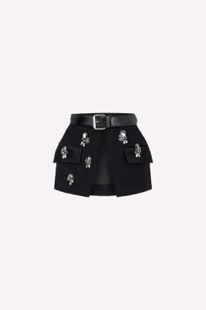 Crystal Embellished Signature Skirt Belt