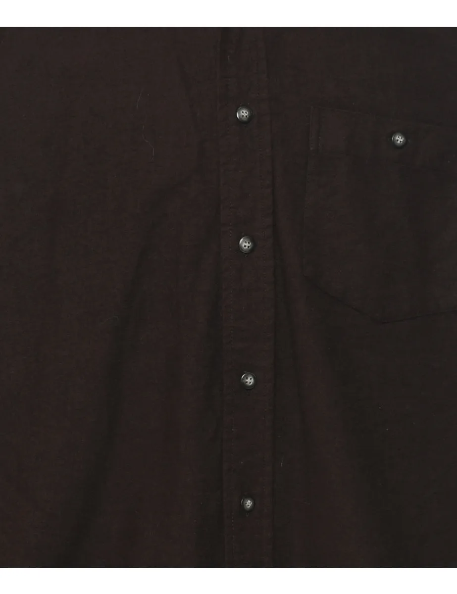 Dark Brown Classic Shirt - L