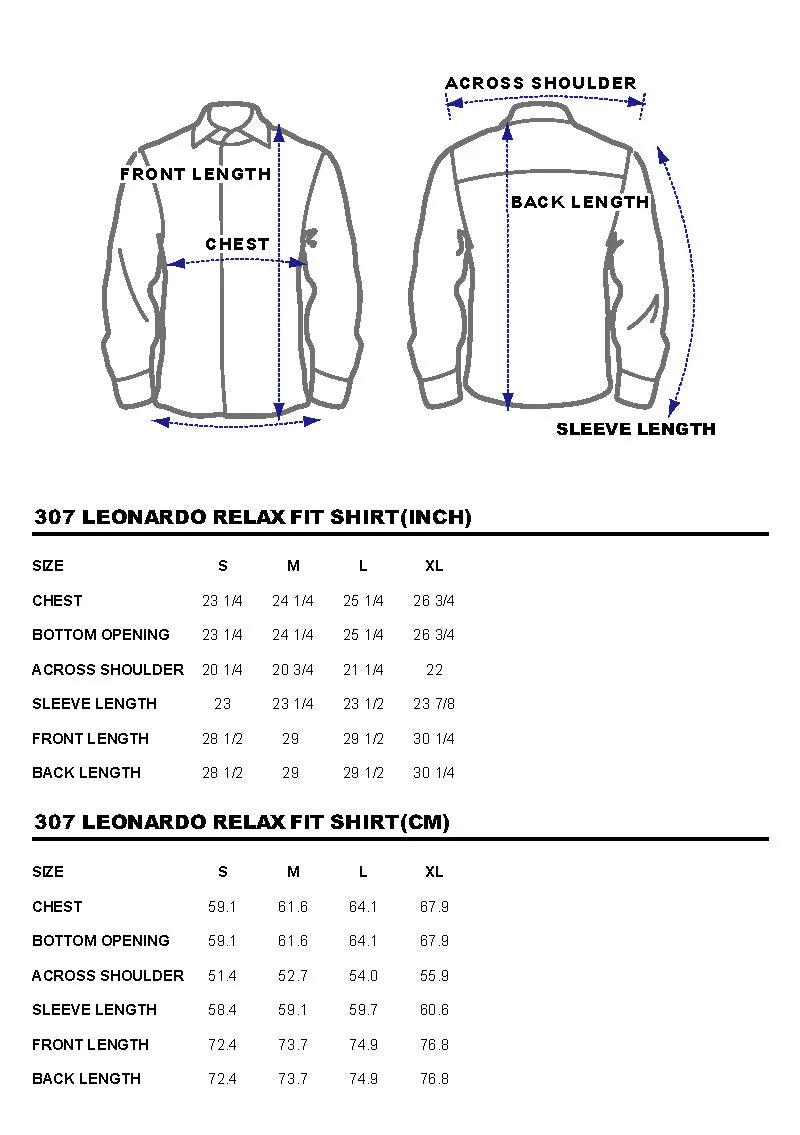 DDL 307-LEONARDO RELAX FIT POPLIN SHIRT
