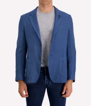 Deconstructed Blazer in Worn Blue