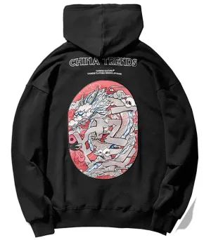 Dragon Hoodie Yin Yang