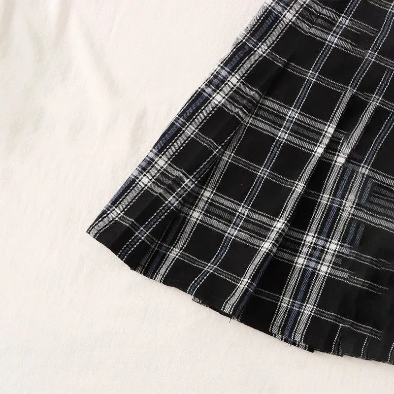 Easy Wear Tartan Pleated Skirt