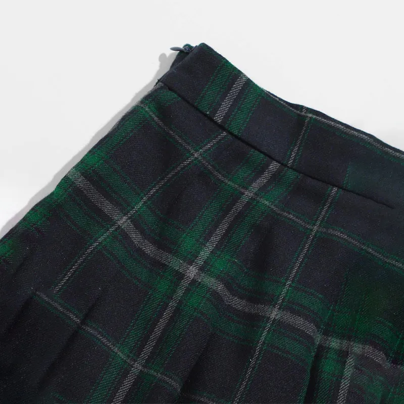 Easy Wear Tartan Pleated Skirt
