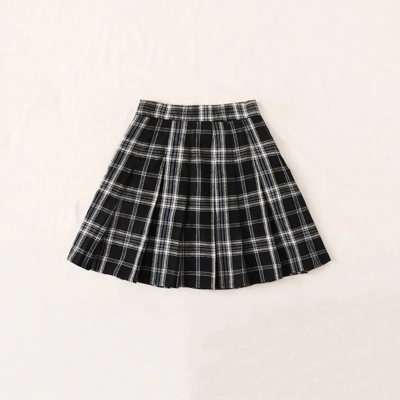 Easy Wear Tartan Pleated Skirt