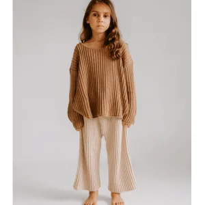 Essential Knit Pants - Biscuit