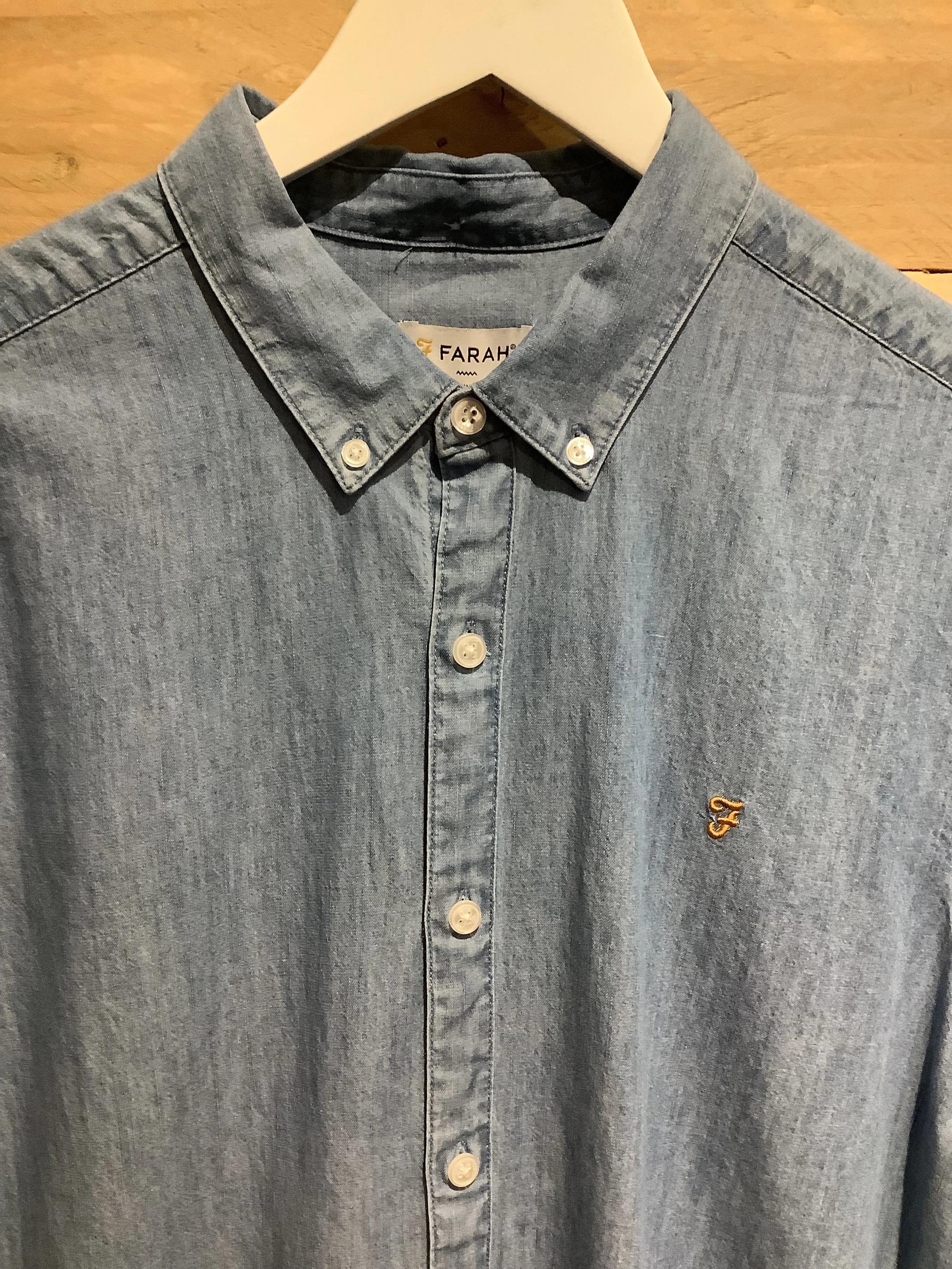 Farah Brewer Denim Shirt