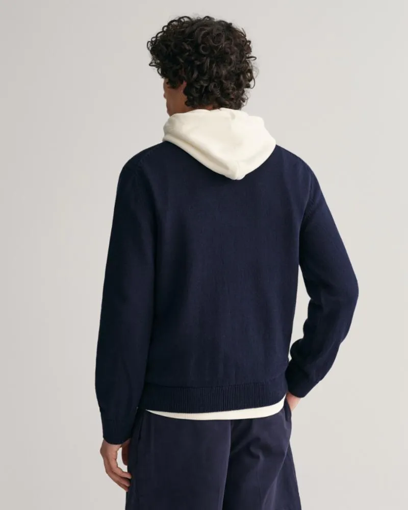Gant Apparel Mens RELAXED LETTERMAN C-NECK 433/EVENING BLUE
