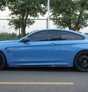 Geex Village Side Skirts for BMW M3/C/CS F81 F80 2014-2018 & M4/C/CS F83 F82 2014-2020 Carbon Fiber
