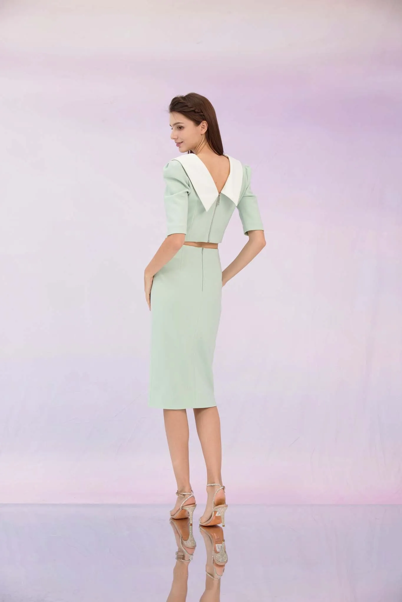 Gerilynn Mint Pencil Skirt