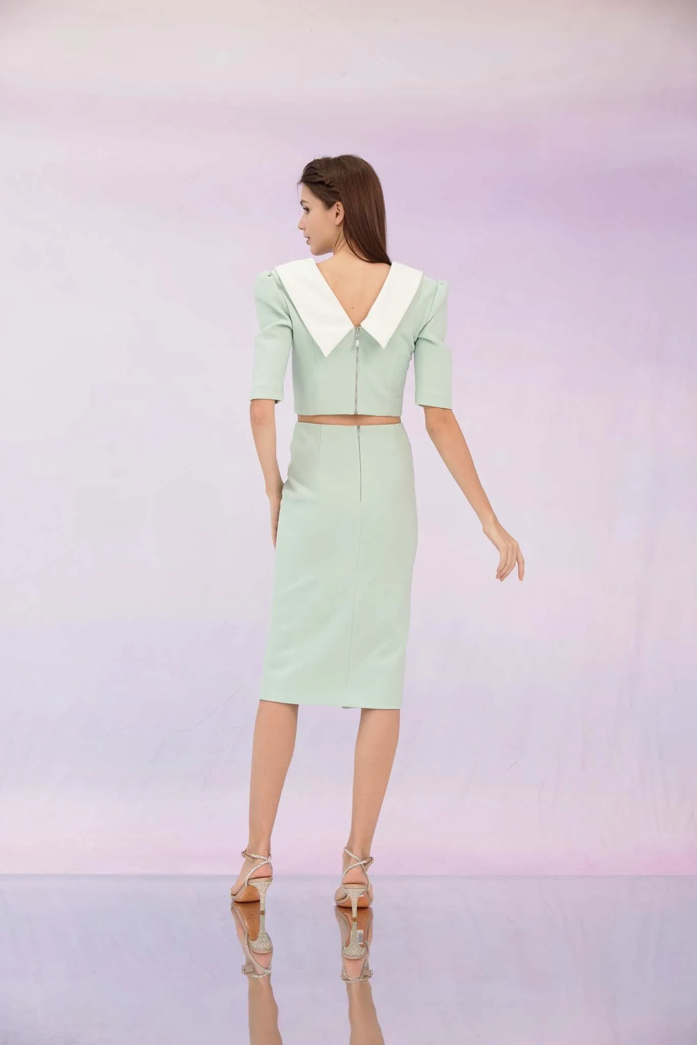 Gerilynn Mint Pencil Skirt