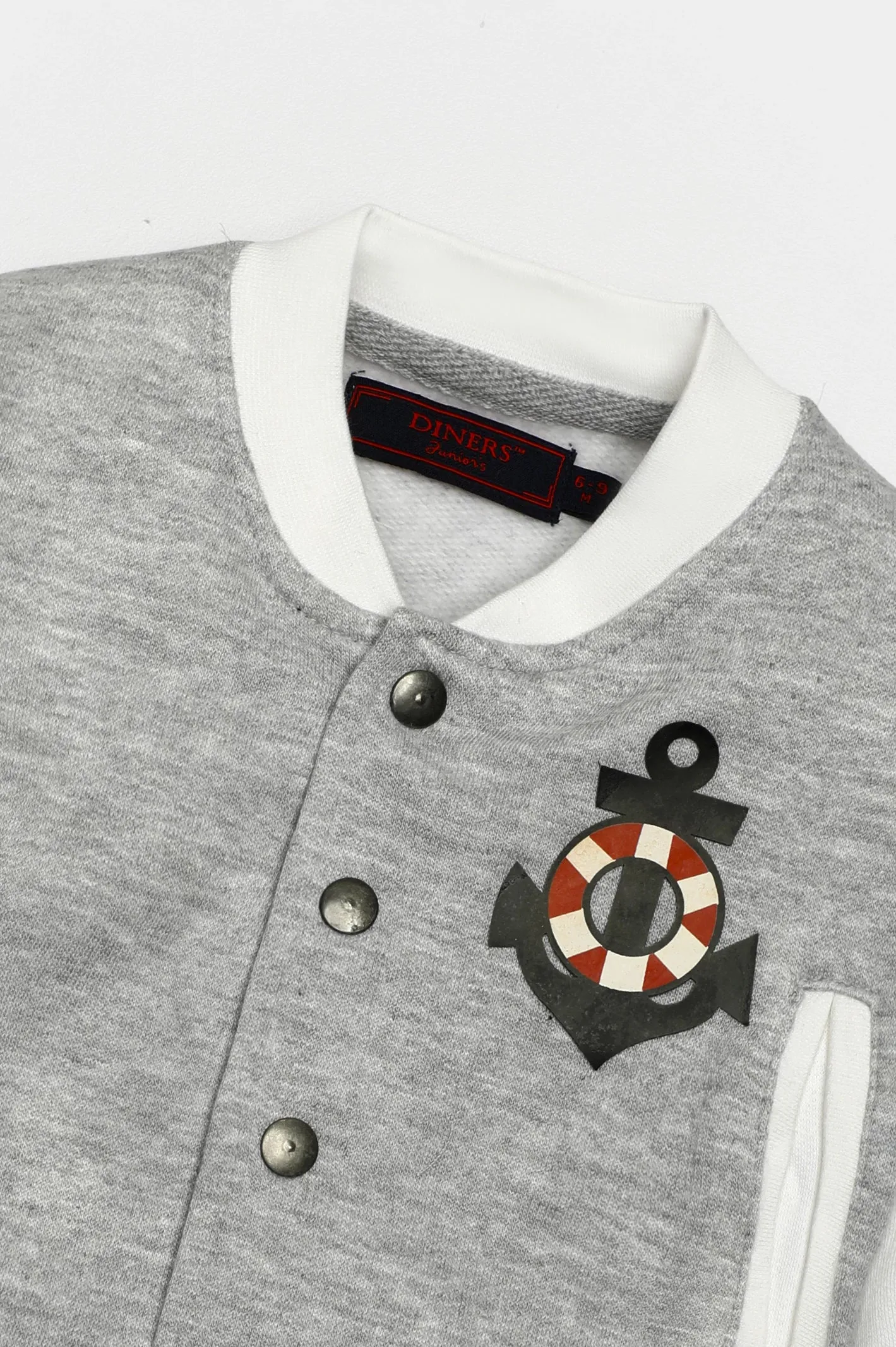 Grey Knitted Infant Boys Jacket
