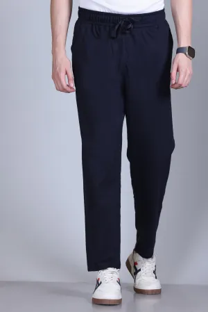 Jinxer Men Midrise wide leg Cotton Pajamas - Navy
