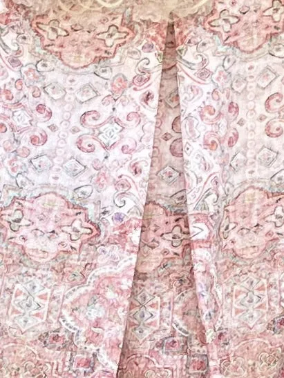 Jiva 50's Dress - Clay Moroccan Tile Print - Ramie