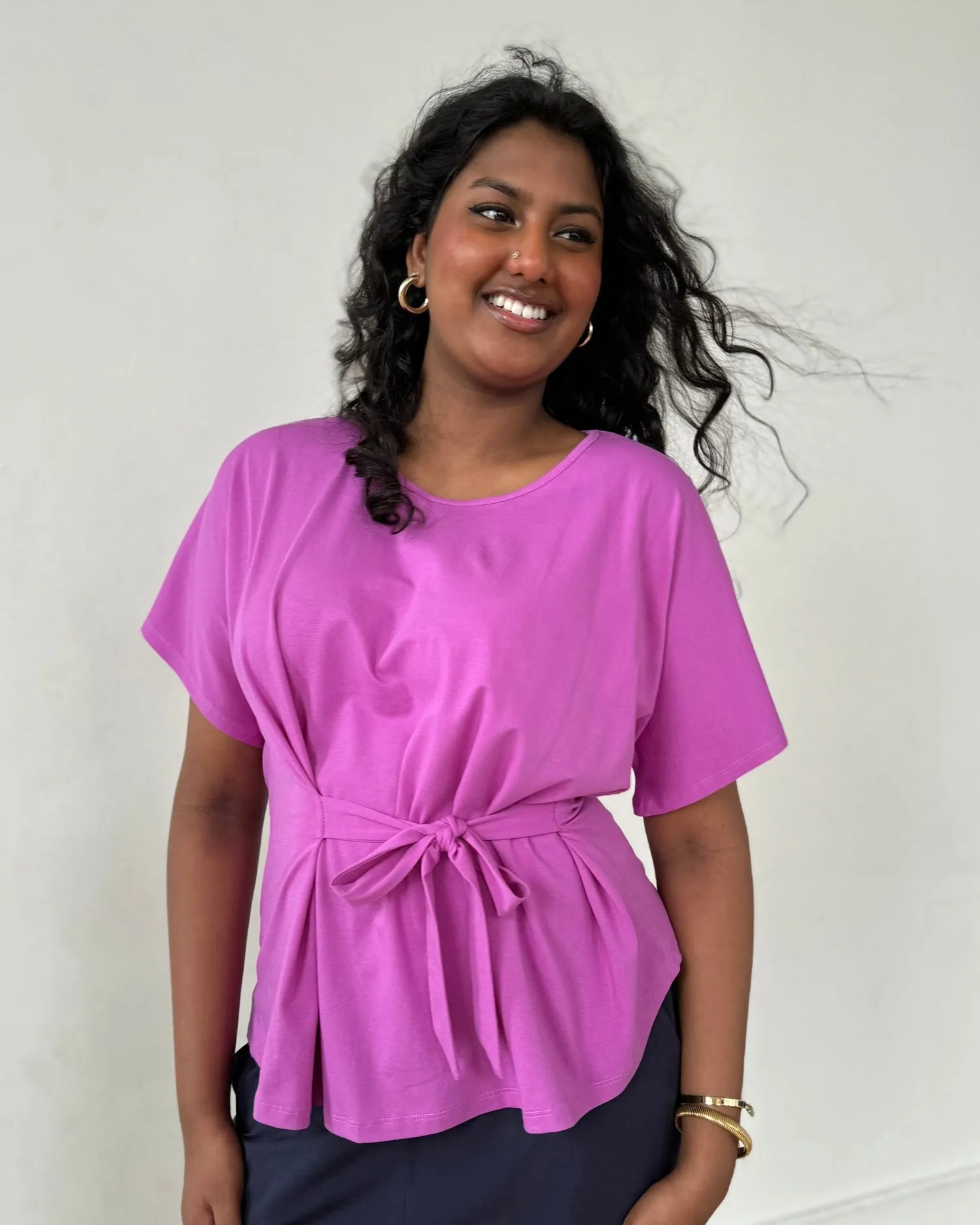 JOLLA top in Magenta Bloom