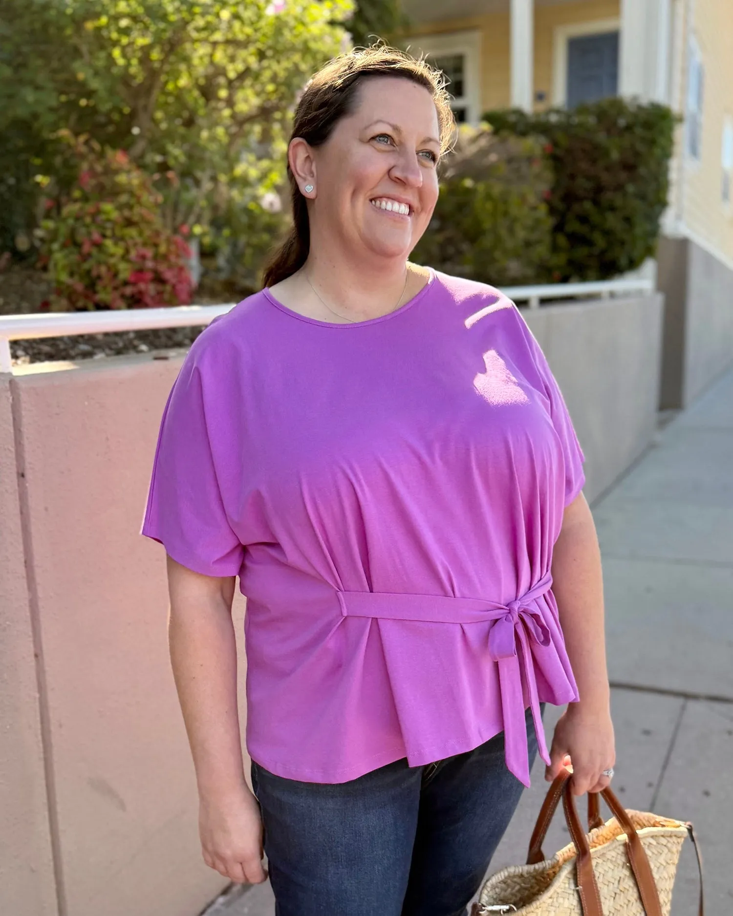 JOLLA top in Magenta Bloom