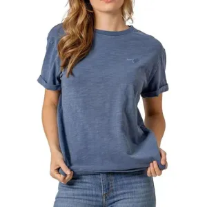 Kimes Women's Ashley Short Sleeve Tee Shirt-Blue