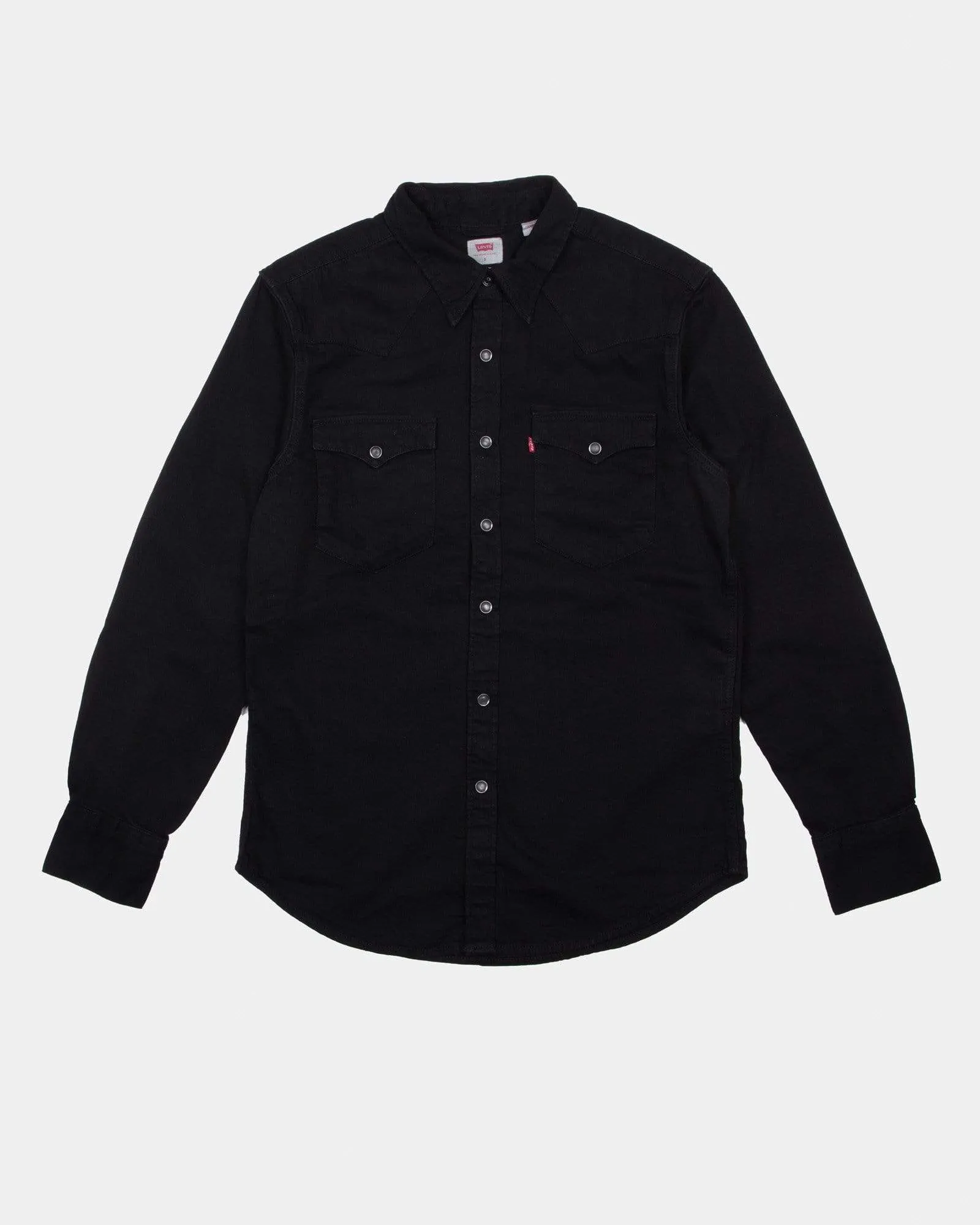 Levi's® Barstow Western Standard Shirt - Marble Black Denim Rinse