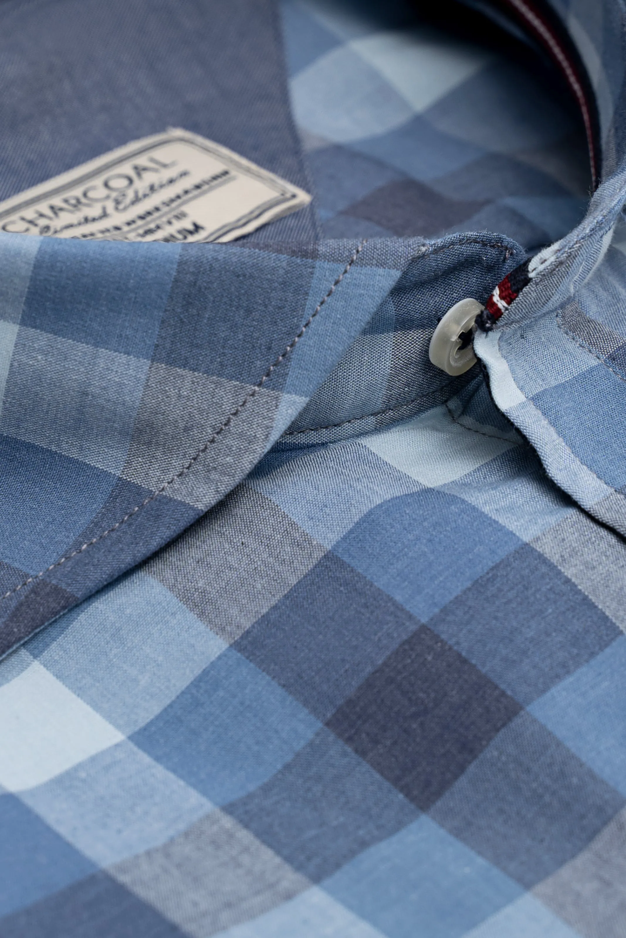 LIMITED EDITION SHIRTS BLUE GREY CHECKE