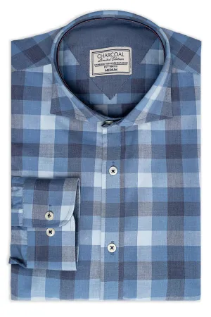 LIMITED EDITION SHIRTS BLUE GREY CHECKE