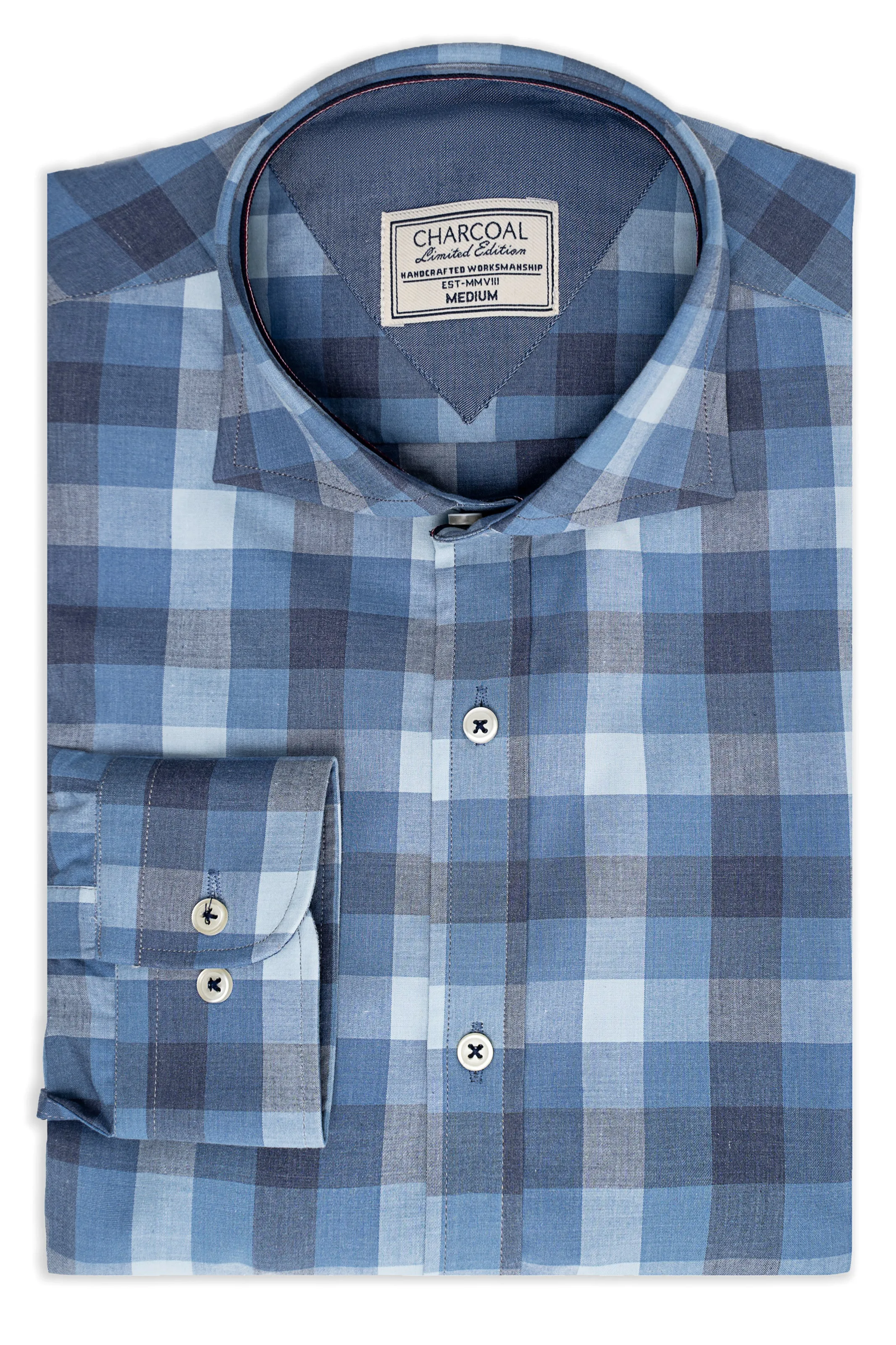 LIMITED EDITION SHIRTS BLUE GREY CHECKE