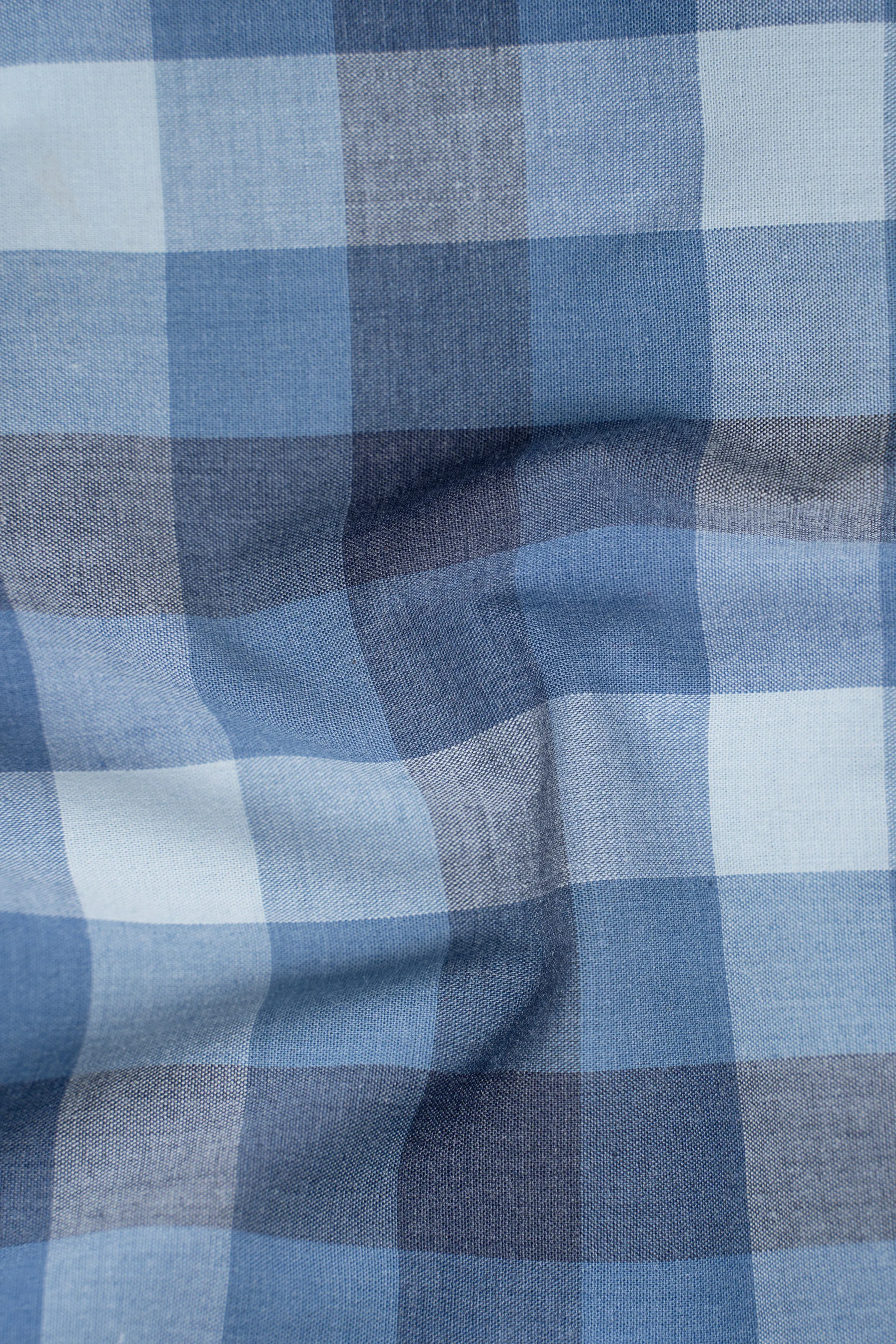 LIMITED EDITION SHIRTS BLUE GREY CHECKE