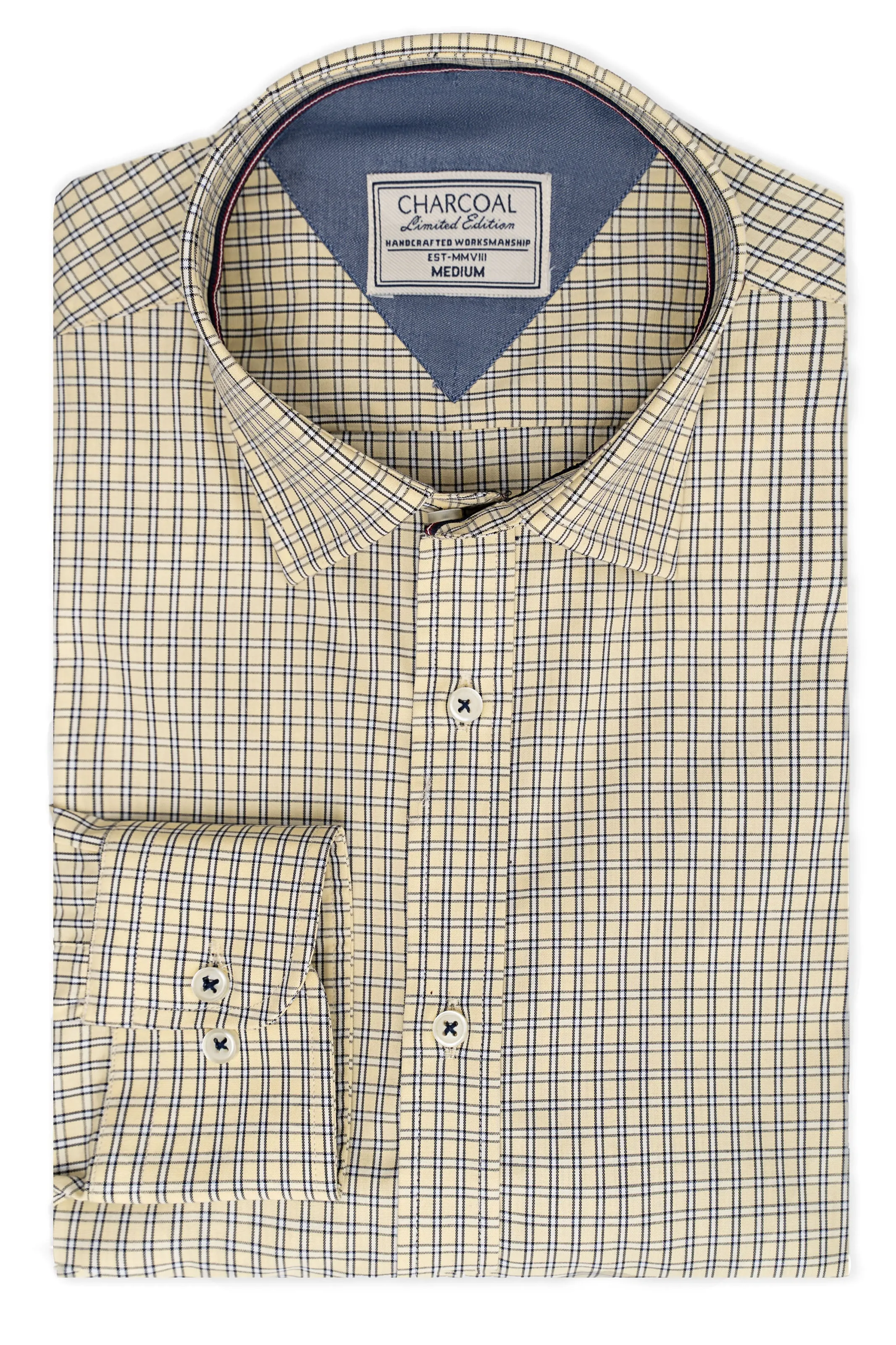 LIMITED EDITION SHIRTS YELLOW WHITE CHECK