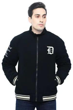 Logo Embroidered Knitted Jacket