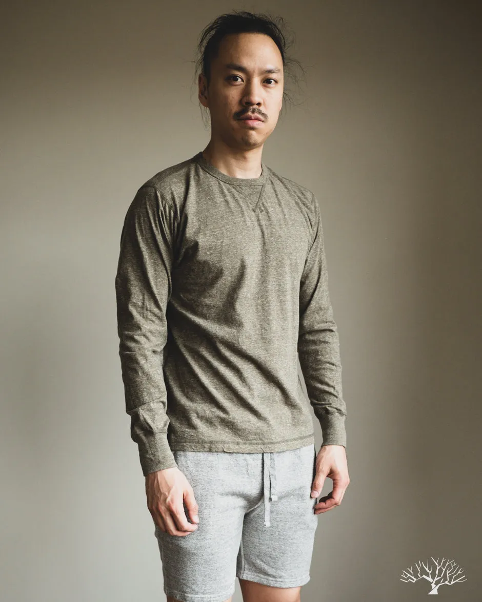 Long Sleeve 5oz Gym Tee - Sage