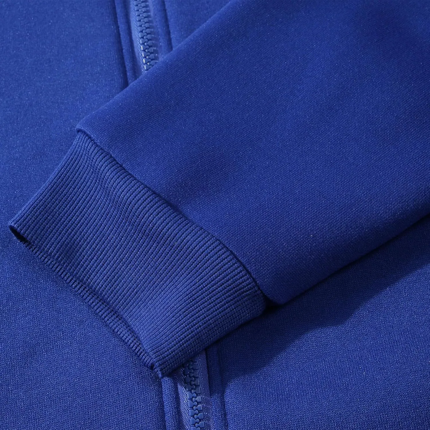 Men Fall Fashion Sweatshirts Long Sleeve Solid Color Hoodies Sweatshirt Full Zipper Drawstraing Jacket with Pockets