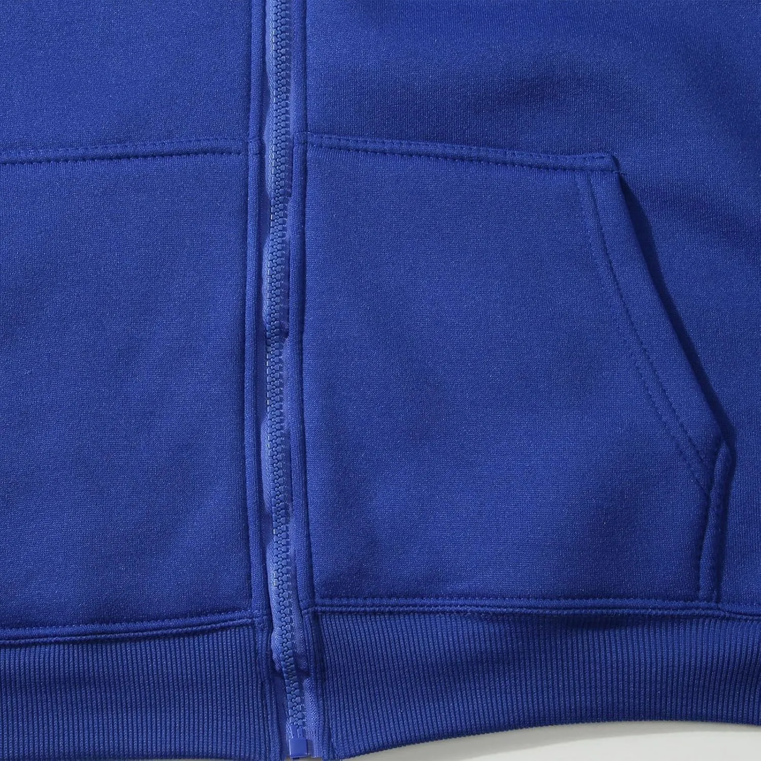 Men Fall Fashion Sweatshirts Long Sleeve Solid Color Hoodies Sweatshirt Full Zipper Drawstraing Jacket with Pockets
