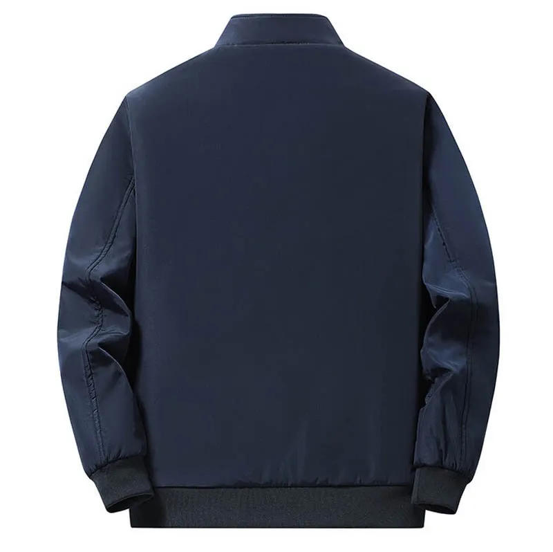 Men Winter Fleece Jackets Thicken Warm Varsity Coat