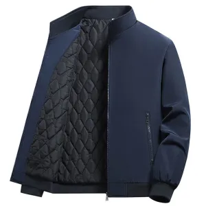 Men Winter Fleece Jackets Thicken Warm Varsity Coat
