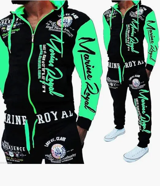 Men's Hooded Tracksuit Set^