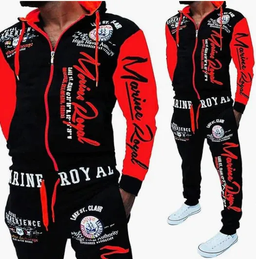 Men's Hooded Tracksuit Set^