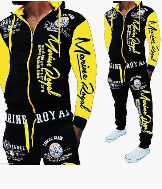 Men's Hooded Tracksuit Set^